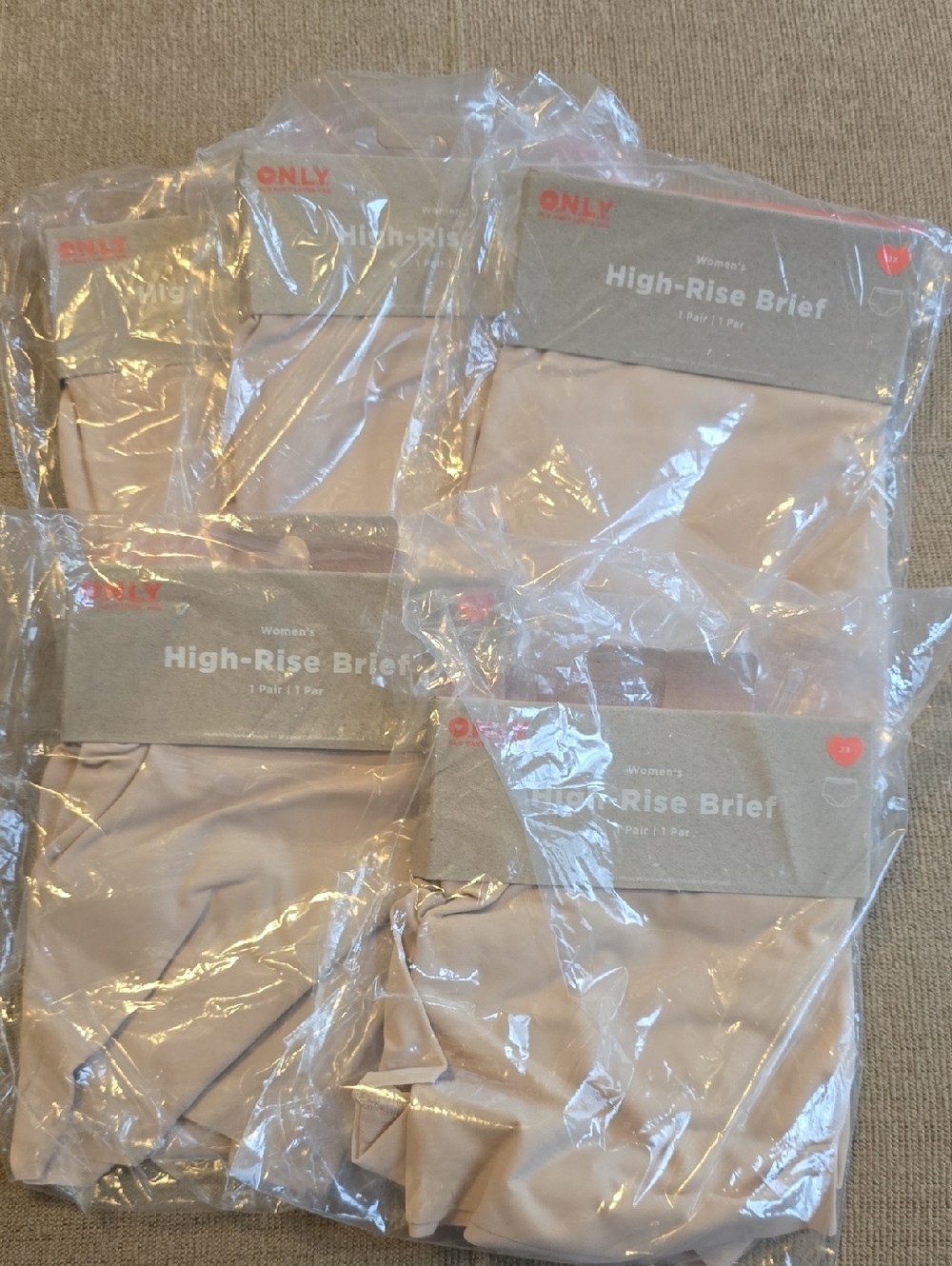 5 -Old Navy High-Rise Briefs - Beige